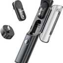 BOYA Magic Wireless Mini Microphones for iPhone 15-16/Android, 4 Form-in-1 Mic, 7g Lightweight, AI Noise Reduction, 48kHz/24bit, APP Control, 328ft Range, Microphone for Recording (Stand not included)