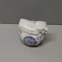 Ceramic Salt Cellar with Lid and Spoon, 13 OZ Large Chicken Salt Jar, Salt Holder for Counter, Coffee, Sugar, Spices and Candies, Salt Containers for Countertop (Blue)