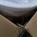 59" Acrylic Freestanding Bathtub, Tap Deck Bathtub, Stand Alone Tub, Soaking Tub with Integrated Overflow and Drain, cUPC Certified (59"(Lustre White))