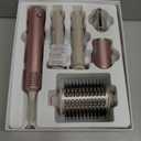 Heyfeel 5 in 1 Hot Air Styler - Professional Hair Dryer Brush with No Heat Damage, High-Speed Negative Ionic Hair Dryer, Auto Wrap Curler, Blow Dryer Brush for Drying Curling Volumizing Straightening (Purple)