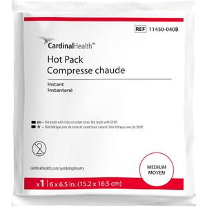 Cardinal Health Instant Hot Pack, Medium, 6 x 6.5IN, Case of 40