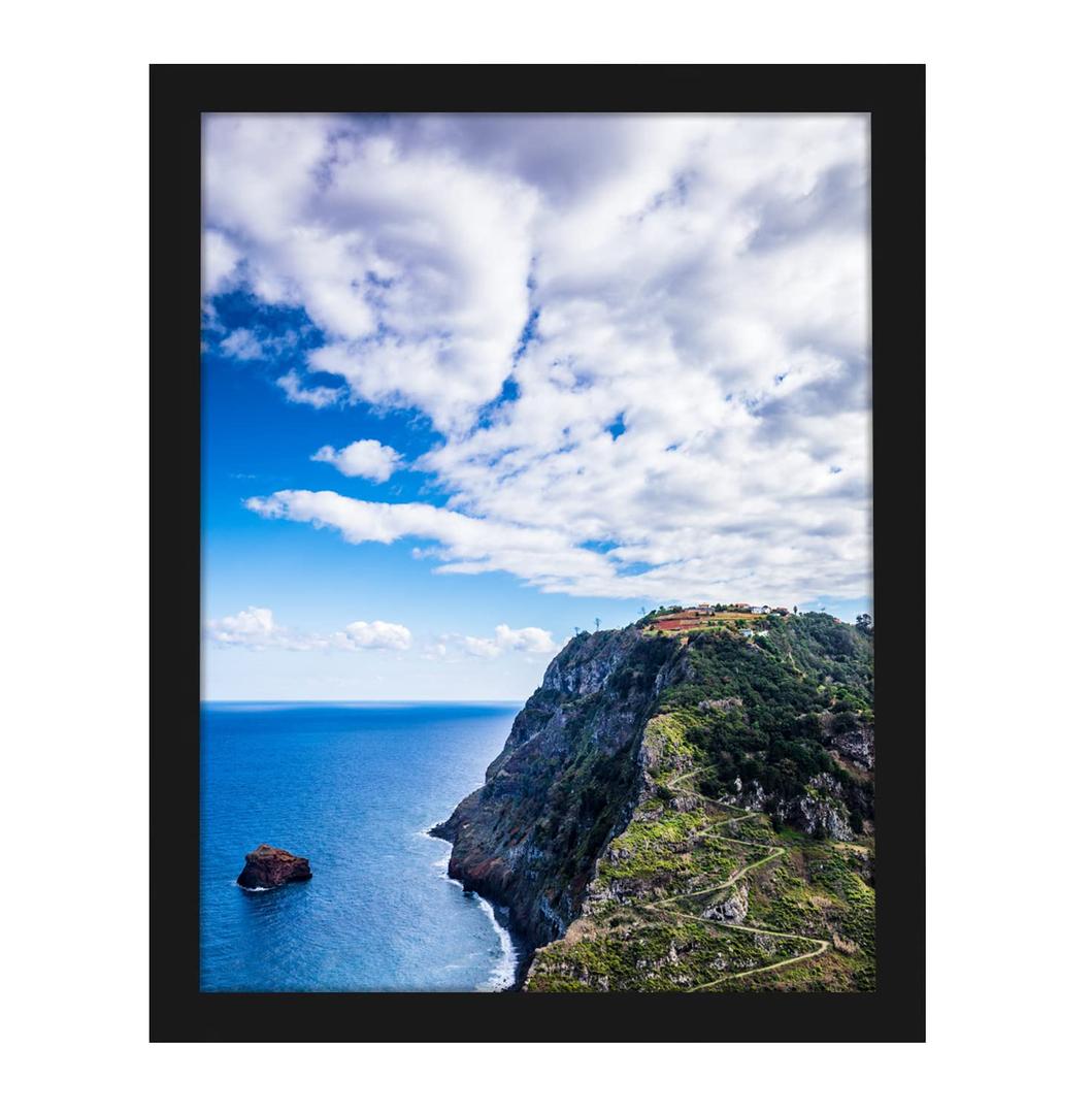 MENNTHUI 9x14 Black Picture Frame, Tabletop and Wall Mounting Horizontally or Vertically, Decoration for Photos, Paintings, Posters, Artwork