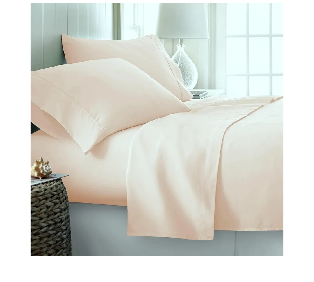 King Size Ivory Color Bedding Sheets Set | 800 Thread Count | Long Staple 100% Egyptian Cotton Ultra Soft Sateen Weave, Fit Mattress Upto 21" Deep Pocket 4 PC Sheet Set & Pillowcases Set