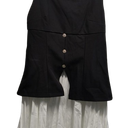 Women  Sleeveless Pleated Dress Solid Color Office Lady Slim Mini Dresses, M/L