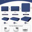 14 Pcs Outdoor Cushion Slipcovers Patio Cushion Covers Replacement Waterproof with Zipper for Outdoor Furniture, Patio Sofa Couch 3 Sizes, Covers Only