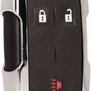 MechanMagic Key Fob Replacement Keyless Entry Remote Start Control Fits for GMC Sierra Chevrolet Silverado 1500 2500 3500 2014-2020 GMC Canyon Chevy Colorado 2015-2021 M3N32337100 Chrome Set of 1