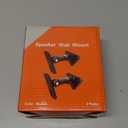 DAGCUXIN DX-151 Speaker Wall Mount, Wall Speaker Mount Brackets for Small Speakers Swivel & Tilt, Hold up to 15lbs(2 Packs Black)