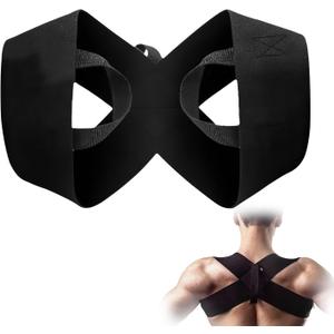 Fitness Shoulder Straps,Shoulder Straps for Assist Posture Correction Fitness,Adjustable Unisex Shoulder Support,Posture Corrector for Hunchback, and Fitness Training (XL)