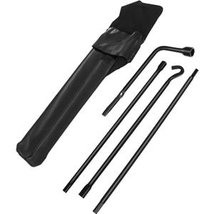 SCITOO Compatible for 2005-2021 for TOYOTA Tacoma Spare Tire Tool with 1 Lug Wrench Tool 1 Hook Segment 2 Extension Segments 091150C030 091500R010