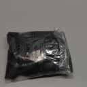 DONREN 30 Inch Length Curtains- 2 Panels Blackout Thermal Insulating Small Curtain Tiers for Bathroom with Rod Pocket (Black,42 Inch Width)