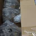 Nintiue Dimmable Floor Lamp, 3 x 800LM LED Edison Bulbs Included, Industrial Floor Lamp Standing Tree Lamp with Elegant Teardrop Cage Heads Tall Lamps for Living Room Bedroom-Brushed Nickel