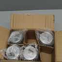 NutriChef 6-Pack 16 oz Mason Jars with Lids - Thick Glass Canning Jars with Stainless Steel Lids - Ideal for DIY Spices, Meal Prep, Overnight Oats, Jelly, Jam, Honey, Candles, Crafts, & More