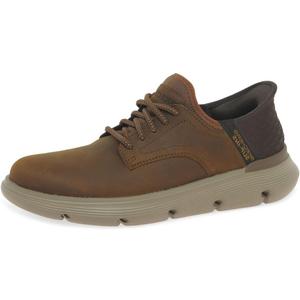 Skechers Men's Slip-ins Garza - Gervin Casual Slip-On Shoes, Dark Brown, 10