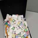 Mexican Train Dominoes Set with 4 Holders - Dominoes Double 12 with Wooden Hub and Tiles Holders - Double 12 Dominos Set for Family Game Night for Adults and Kids Ages 8 and up (D12 + 4 Holders)