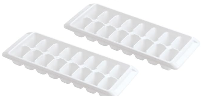 Easy Release White Ice Cube Tray 2 Pack