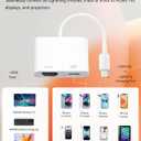 Lightning to HDMI Adapter for iPhone, [Apple MFi Certified] Digital AV Dongle,1080P Sync Screen Cable with Lightning Charging Port for iPhone, iPad to TV/Projector/Monitor No Need Power Supply