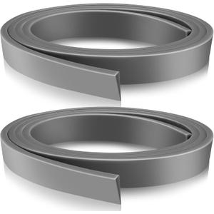 2 Rolls 37 Inch Storm Door Bottom Replacement Insert Y Shaped Sweep Silicone Seal Adjustable Door Weather Stripping Bottom for Aluminum Storm Thresholds, Gray