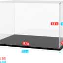 Choowin Acrylic Display Case for Lego Home Alone House 21330 for Lego A Frame Cabin 21338 Avatar Tree of Souls 75574 Thickened Clear Display Cases for Collectibles Assemble Dustproof Box(Black Base)