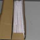 White Long Curtain Rod for Windows 66 to 120 Inch, Splicing 5/8" Heavy Duty Curtain Rod for Outdoor Patio, Sliding Glass Door, Adjustable Drapery Rod Set with Brackets, Matte White