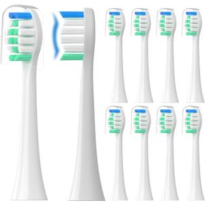 Replacement Toothbrush Heads Compatible with Philips Sonicare10 Pack Soft Replacement Electric Brush Head for 4100 5100 6100 HX9023/65 W Optimal Plaque Control Snap-on System