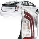 Dasbecan Right Passenegr Side Tail Light Assembly with Bulbs Compatible with 2012-2015 Toyota Prius Rear Lamp Replaces# TO2801189 8155147190 (5pins)