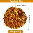 BENLIUDH Cheerleader Pom Poms, Metallic Foil Plastic Pom Poms Cheerleading for Game Sports Squads Dancing Party, Gold 2pcs