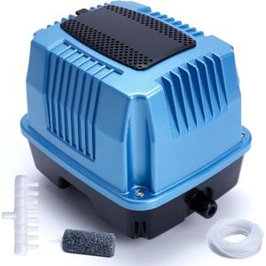 High-Power Linear Air Pump 635GHP, 40LPM Septic Aerator for Outdoor Deep Pond, Fish Farm Aquaculture, Hydroponic Garden, Large Aquarium and Wastewater Treatment System