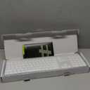 Wireless Keyboard and Mouse Combo - Full Size Slim Thin Wireless Keyboard Mouse with Numeric Keypad 2.4G Stable Connection Adjustable DPI (White & Silver)