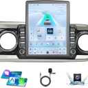 Android 14 Car Radio Stereo Compatible with Toyota Tacoma 2016-2023, Wireless CarPlay Android Auto, 5G WiFi, GPS, BT 5.0, Retains OEM Backup Cam/Steering Wheel Control/Amplifier (9.7 Inch)