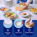 JOLLY CHEF 12 oz Paper Bowls 200 Count, Soak-Proof, Heavy Duty Small Disposable Bowls Bulk for Snacks, Desserts, Breakfast, Lunch, and Party Use