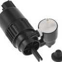 ACROPIX Windshield Washer Pump with Grommet for Cadillac Srx 2010-2015 Front Washer Fluid Pump Windshield Wiper Pump No.25979368 Black,White 1 Set