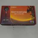 LED Sunset Lamp Projector, Multicolor Changing with USB Port, Sunset Light 180Rotation for Room Decor, Sunset Lamp for Bedroom, Photography Party, Tiktok Live, Gift for Halloween, Christmas (Multicolor & App control)