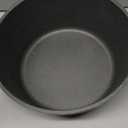 SENSARTE Nonstick Stock Pot with Lid, 4.5 Quart Induction Cooking Pot with Tempered Glass Lid, Stew Pot with Swiss Nonstick Granite Coating, PFOA PFOS APEO Free, Gray