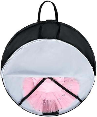 Fanwoli 40 Inch Tutu Dance Costume Garment Bag | Foldable & Waterproof | Ballet Dance Bag with Adjust Strap, Ideal Garment Duffel Bag for Dancers | Competition & Performance