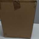 BMOSU Large Bread Box Double Layer Bamboo Bread Box for Kitchen Counter Container Farmhouse Bread Holder Capacity Bread Storage Bin(Natural)