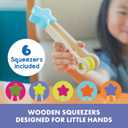 Educational Insights Easy Tweezies Small Group Set Fine Motor Toys for Kids, Sensory Bin Tools, Preschool Classroom Must Haves & Therapy Toys, Wooden Tweezer Activity Kit for Toddlers Ages 3+