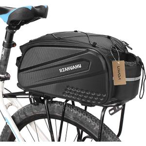 Lixada Bicycle Pannier Bag Waterproof Bike Rear Rack Bag Portable Bike Seat Carrier Bag Road Bike Storage Bag, Pack of 1, 10L Lixada Bicycle Pannier Bag Waterproof Bike Rear Rack Bag Portable Bike Seat Carrier Bag Road Bike Storage Bag, Pack of 1, 10L