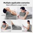 Bed Reading Pillow for Lying Down, Dual-Use Back Support Pillow for Sitting and Lying, Suitable for Reading, Leaning, and Back Support. alleviates Elbow, Neck, and Shoulder Pain