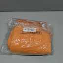 Dagacci Medical Uniform Women's Fitted Y Neck Natural Scrub Set (Orange, M)