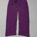Colorfulkoala Women's High Waisted Yoga Capris 21" Inseam Leggings with Pockets (Deep Violet)