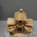 Bird Houses for Outside, Wooden 6 Hole Bird House Room for Multiple Birds, Outdoors Hanging Birdhouse Nesting Box for Garden, Bird Hotel for Wren Chickadee Sparrow