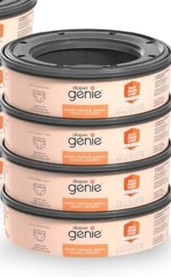 Diaper Genie Bags Refills 270 (Pack of 5) Clean Laundry Scent | Diaper Pail Refills with Max Odor Lock | Holds up to 2160 Newborn Diapers