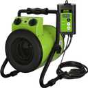 Greenhouse Heater with Digital Thermostat, Green House Heater for Plants，Electric Grow Tent Heaters, 1500W Fast Heating with Overheat Protection, Space Heater for Flower Room, Green