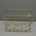 U Brands Hanging File Desk Organizer, Wire Metal, Gold - 894U02-06 (9.37H x 12.2W x 6.85D inches)