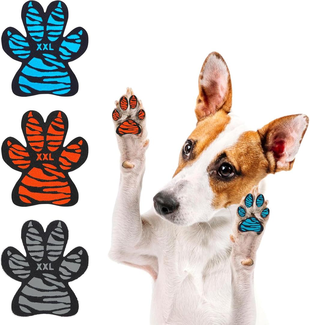 SCENEREAL Dog Paw Protector Anti-Slip Grips to Keeps Dogs from Slipping On Hardwood Floors, Best for Summer Hot Pavement, Dog Shoes Booties Socks Replacemen S 36 Pieces