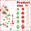 Ferreve 1290 Pcs Christmas Beads Assorted Crystal Rondelle Light Beads for Jewelry Making AB Beads Faceted Glass Beads with Bead Assortments for DIY Necklace Bracelet Earring Crafts(Retro Color)