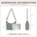 SYTRAH Anti Theft Crossbody Purse Hobo Crossbody Bags for Women, Quilted Puffer Bag Slouchy Built-in Wallet & RFID Blocking Shoulder Purses Green