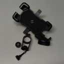 AUCELI Motorcycle Phone Mount, ABS Quick Release Bike Phone Holder for 4.7''-7.2'' Phones, Anti Shake with 360 Rotatable Phone Clip, Handlebar Clamp (Black)