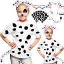 Dalmatian Costume, Felt Spots, for Halloween Dalmatian Costume Kids/Adults, Black Felt Stickers for School Projects