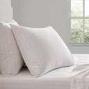 Martha Stewart - Queen Size Sheets Set, Crisp & Tailored Cooling Sheets w/a Naturally Smooth Cotton Percale Lightweight Feel - Bed Sheets with Matching Pillowcases & Fitted Sheet (Ditsy Vine Pink)